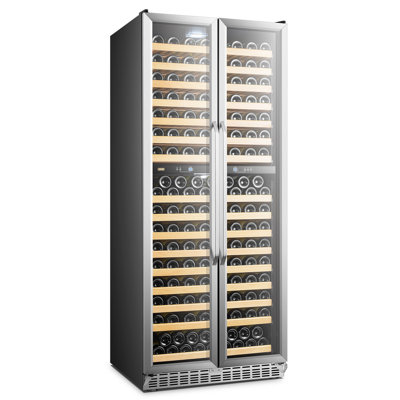32'' 255 Bottle Dual Zone Freestanding/Built-In Wine Refrigerator | Fridge.com