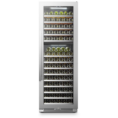 24" 153 Bottle Dual Zone Freestanding/Built-in Wine Refrigerator | Fridge.com