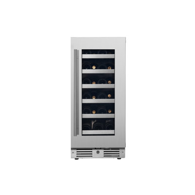 15 Inch Wide 23 Bottle Capacity Single Zone Wine Cooler with Alternating (Blue, White, Amber) LED lighting, Door Alarm, Touch Control Panel and Lockab | Fridge.com