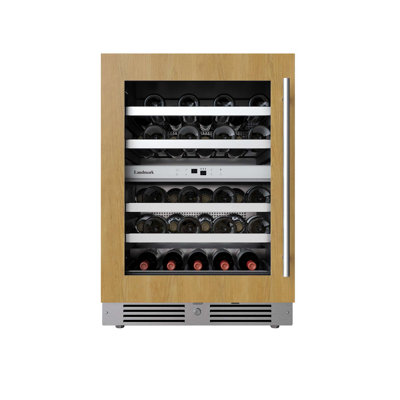 24 Inch Wide 37 Bottle Capacity Panel Ready Wine and Beverage Cooler with Left Hinged Door | Fridge.com