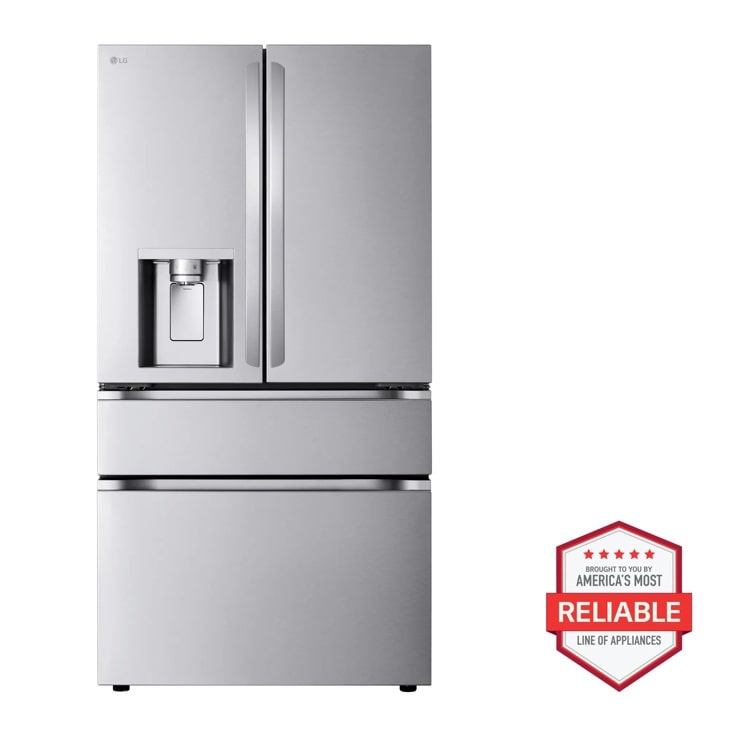 LG Smart Standard-Depth MAX 4-Door French Door Refrigerator with Full-Convert Drawer, Print Proof Stainless Steel, 29 cu. ft. | Fridge.com