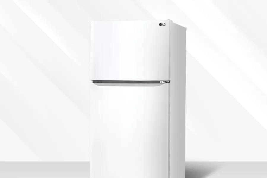 LG Top Freezer Refrigerator With Reversible Door, Reversible Door, Smooth White, 20 cu. ft. - View 2 | Fridge.com