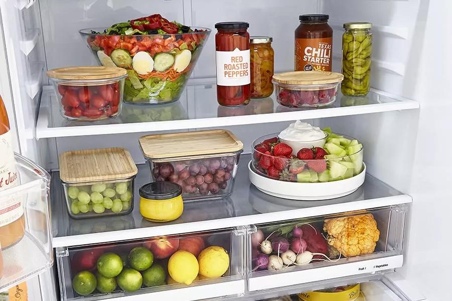 LG Top Freezer Refrigerator With Reversible Door, Reversible Door, Smooth White, 20 cu. ft. - View 4 | Fridge.com