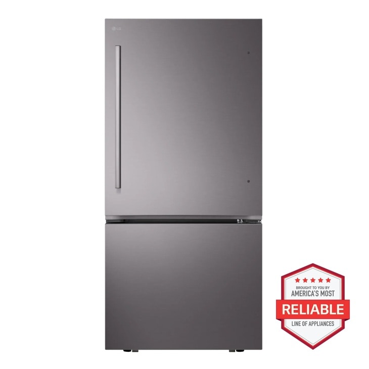 Bottom Freezer Refrigerator, Black Stainless Steel, 26 cu. ft. — LG, model LB26H2200D