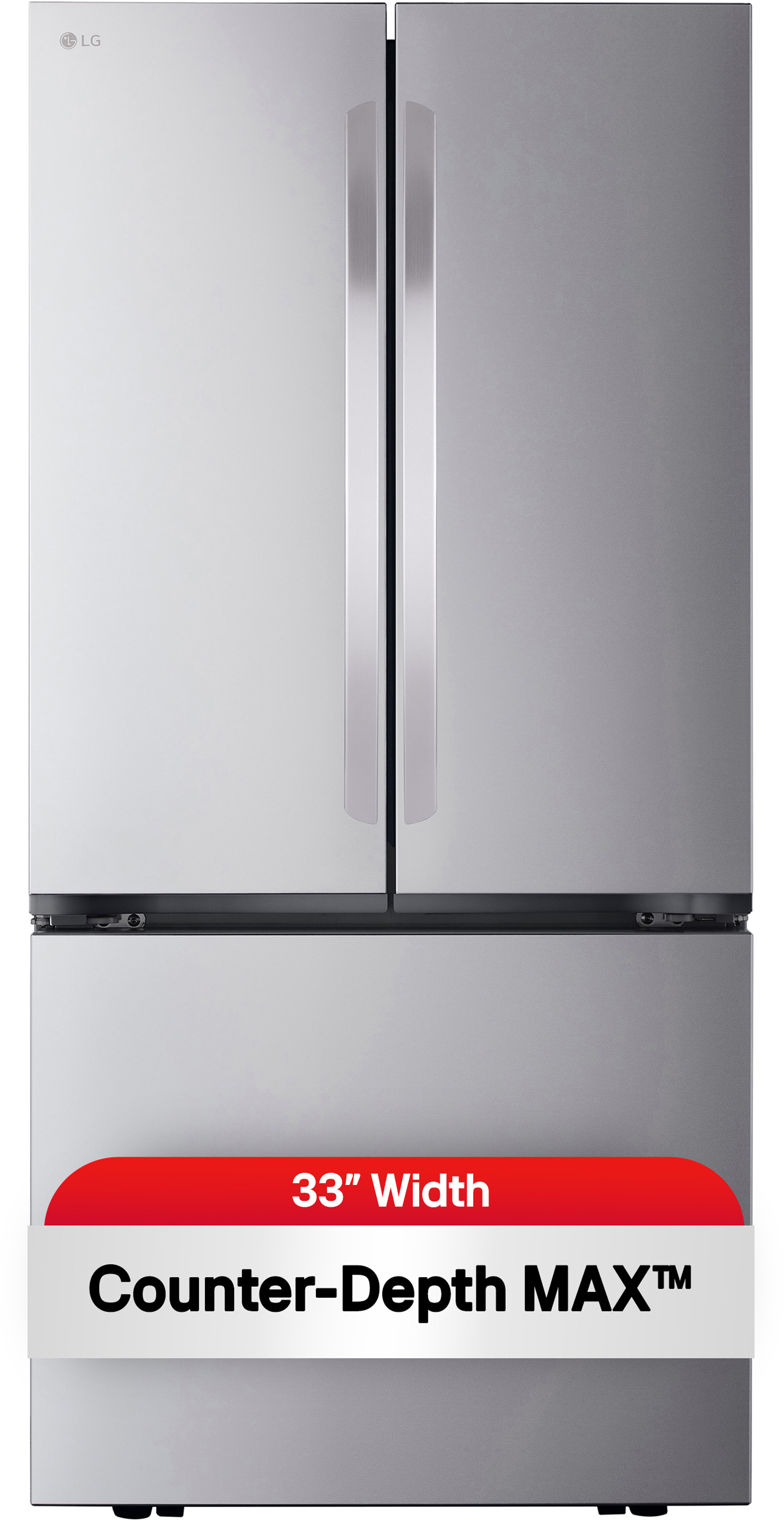 LG 3-Door French Door, Counter-Depth MAX, Refrigerator, Stainless Steel, 21 cu. ft | Fridge.com. | Fridge.com