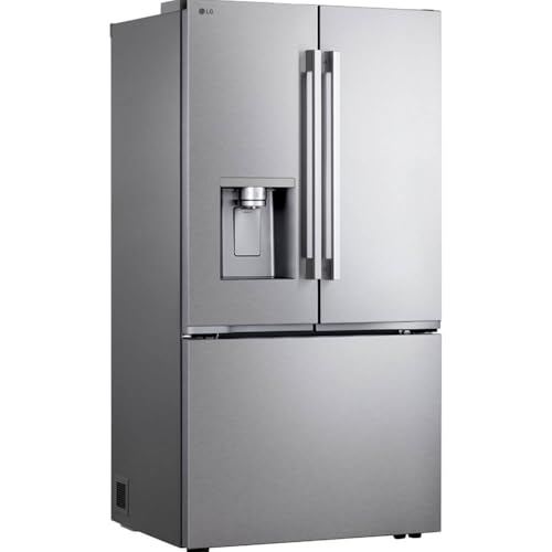 LG 24 cu. ft. Counter Depth Max Zero Clearance 3-Door French Door Refrigerator With Craft Ice In Printproof Stainless Steel LF24Z6530S - View 3 | Fridge.com
