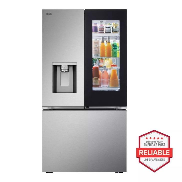 LG Smart Counter-Depth MAX French Door Refrigerator with InstaView Door-in-Door, Print Proof Stainless Steel, 26 cu. ft. — FIN-0017932 | Fridge.com