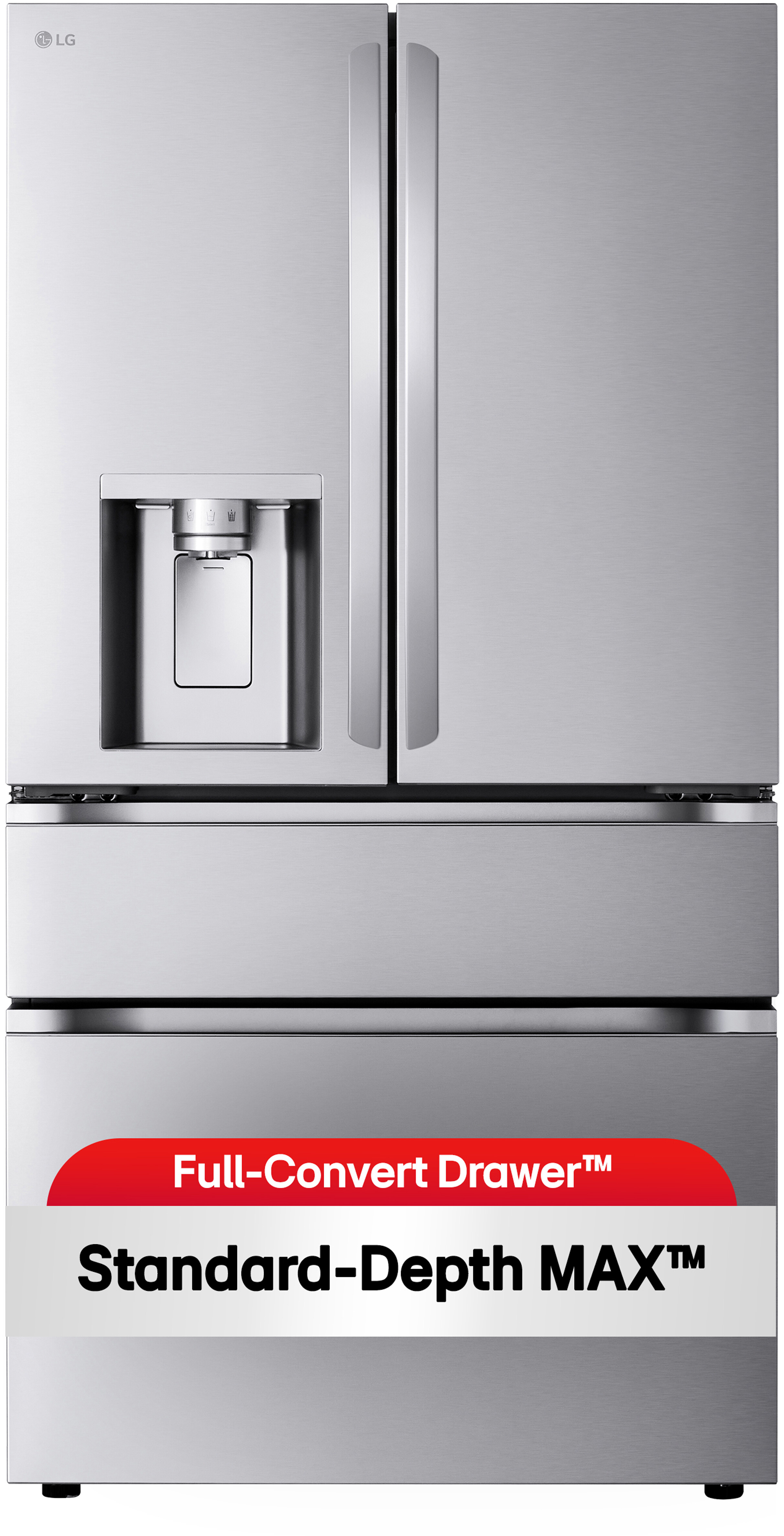 LG Smart Standard-Depth MAX, 4-Door French Door Refrigerator with Full-Convert Drawer, 29 cu. ft. | Fridge.com