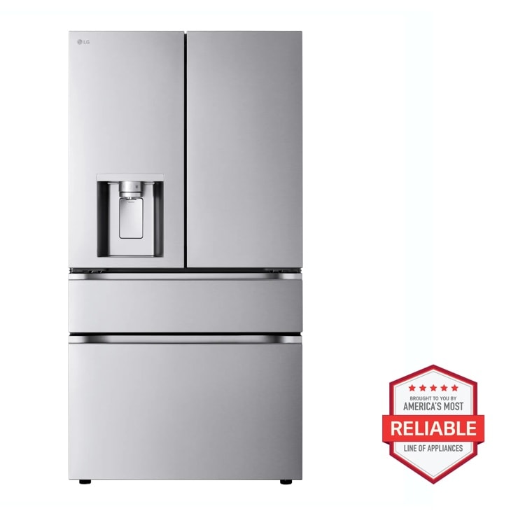 LG Smart Standard-Depth MAX 4-Door French Door Refrigerator with Full-Convert Drawer, Print Proof Stainless Steel, 29 cu. ft. — FIN-0019808 | Fridge.com