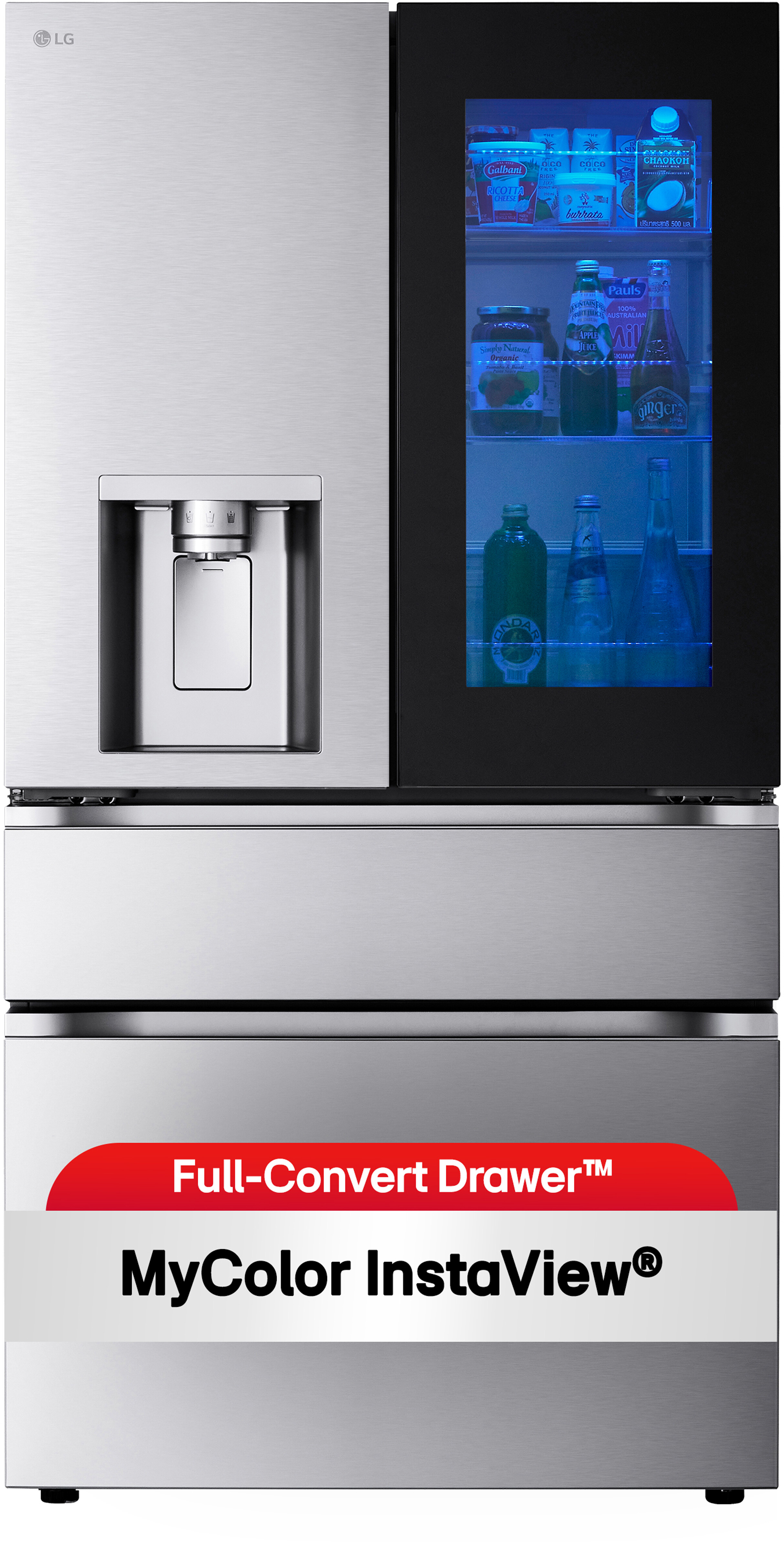 LG Smart InstaView Door-in-Door Standard-Depth MAX, 4-Door French Door Refrigerator with MyColor, 29 cu. ft | Fridge.com. | Fridge.com