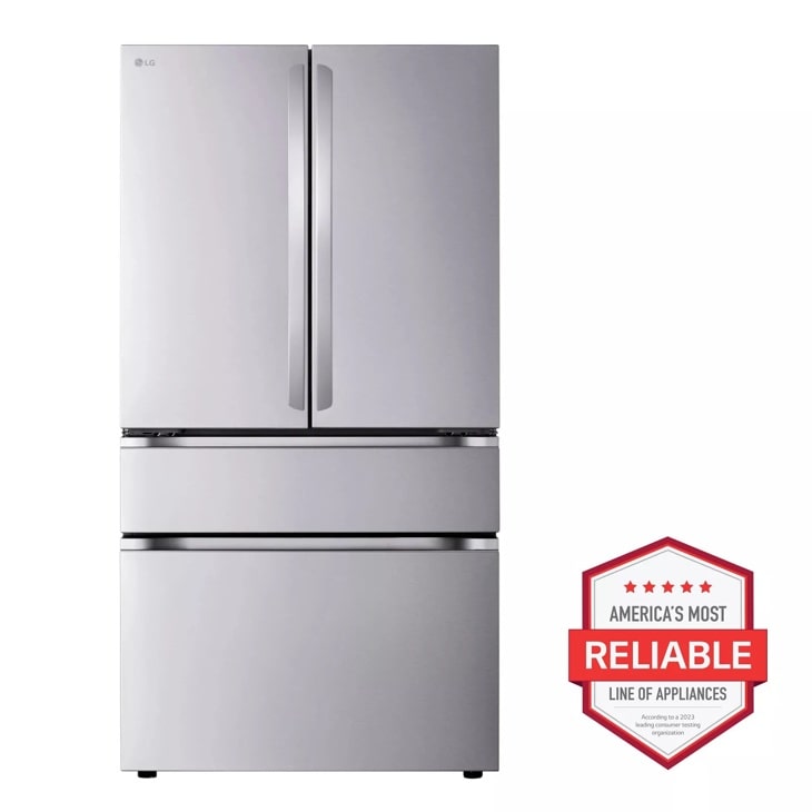 LG Smart Standard-Depth MAX 4-Door French Door Refrigerator with Full-Convert Drawer, Print Proof Stainless Steel, 30 cu. ft. — FIN-0020003 | Fridge.com