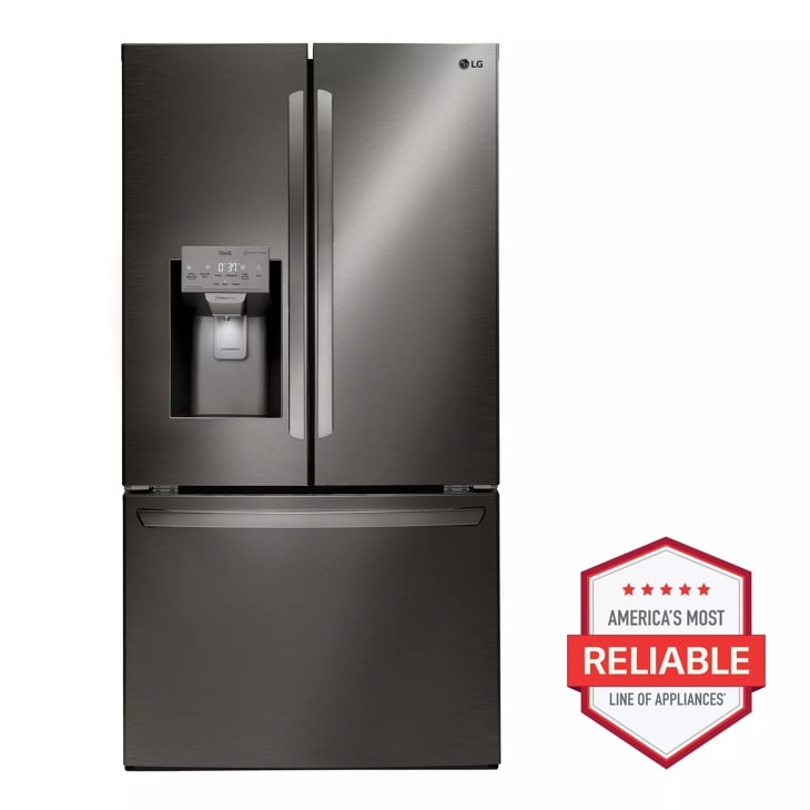 LG Smart Wi-Fi Enabled French Door Counter-Depth Refrigerator, Counter-Depth, Black Stainless Steel, 22 cu. ft. — FIN-0019517 | Fridge.com