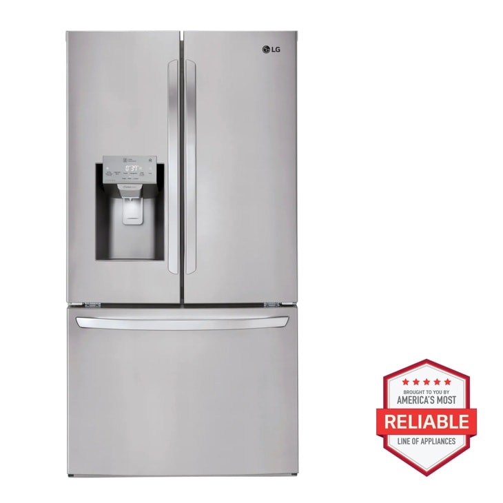 LG Smart Wi-Fi Enabled French Door Counter-Depth Refrigerator, Counter-Depth, Stainless Steel, 22 cu. ft. | Fridge.com