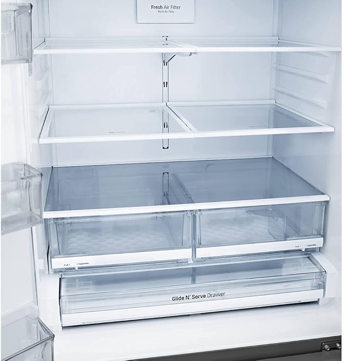 LG LFXS26973S 26 cu. ft. Smart Wi-Fi Enabled French Door Refrigerator - Black Stainless Steel - View 4 | Fridge.com