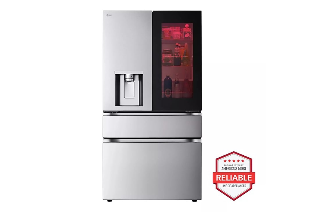 LG Smart InstaView Door-in-Door Standard-Depth MAX 4-Door French Door Refrigerator with MyColor and Craft Ice, Print Proof Stainless Steel, 29 cu — FIN-0017998 | Fridge.com