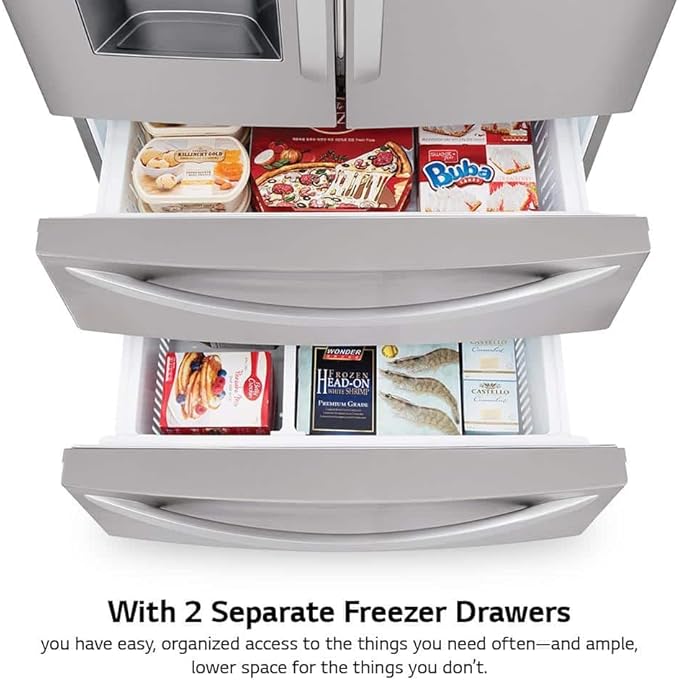 LG Lmxs28626s 28 Cu. Ft. Stainless Steel 4-Door French Door Refrigerator - View 6 | Fridge.com
