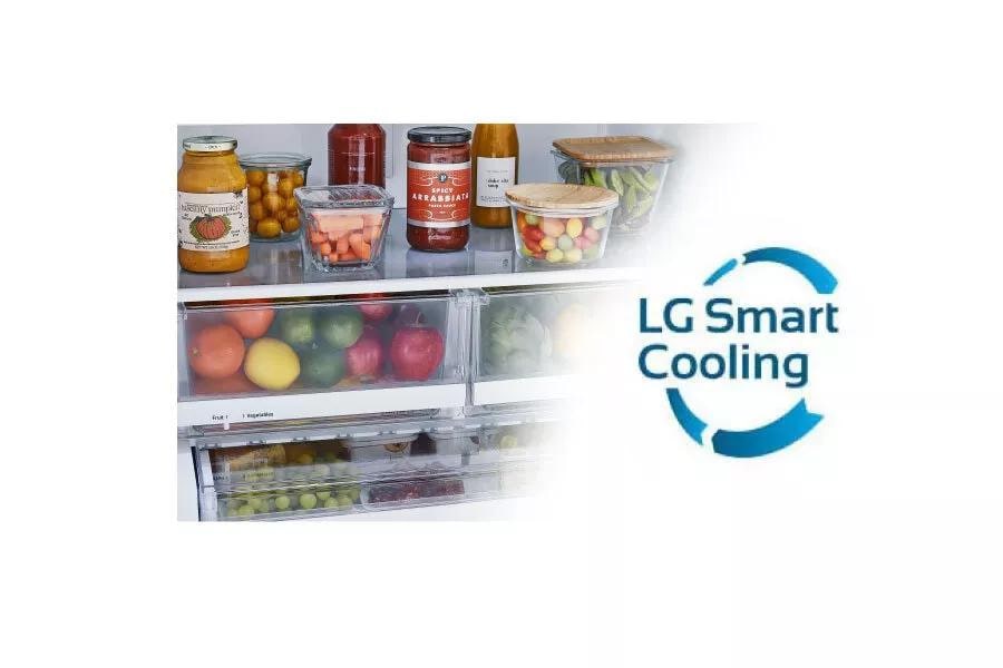 LG LRDCS2603S 26 cu ft Bottom Mount Refrigerator - View 2 | Fridge.com