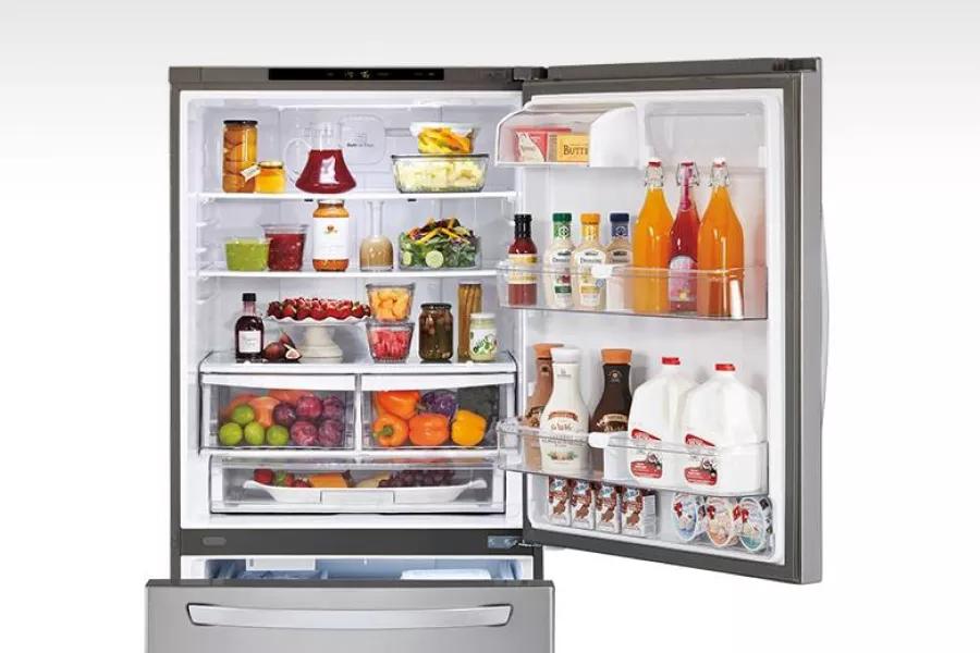 LG LRDCS2603S 26 cu ft Bottom Mount Refrigerator - View 5 | Fridge.com