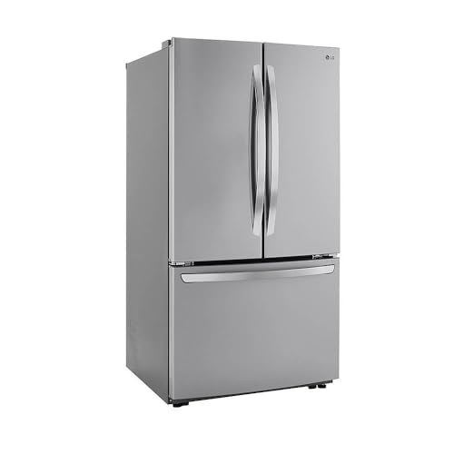 LG 29 cu. ft. 3-Door French Door Refrigerator In Stainless Steel With Door Cooling+ And Internal Ice Dispenser LRFCS29D6S - View 3 | Fridge.com