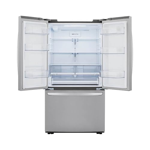 LG 29 cu. ft. 3-Door French Door Refrigerator In Stainless Steel With Door Cooling+ And Internal Ice Dispenser LRFCS29D6S - View 4 | Fridge.com