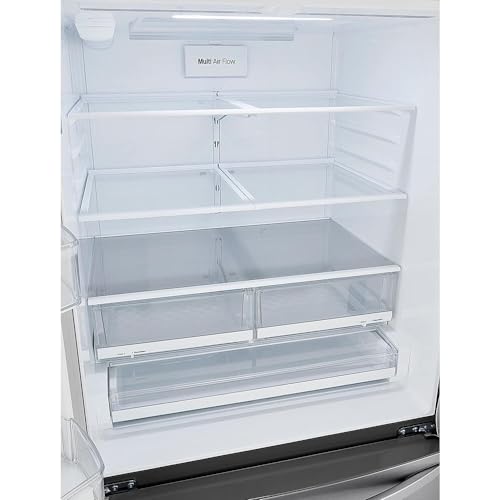 LG 29 cu. ft. 3-Door French Door Refrigerator In Stainless Steel With Door Cooling+ And Internal Ice Dispenser LRFCS29D6S - View 6 | Fridge.com