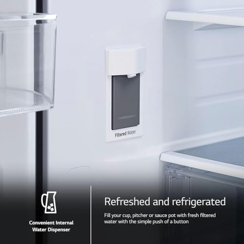 LG Lrflc2716s 27 Cu. Ft. Stainless Counter-Depth 3-Door French Door Smart Refrigerator - View 4 | Fridge.com