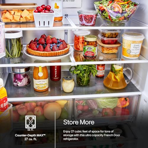 LG Lrflc2716s 27 Cu. Ft. Stainless Counter-Depth 3-Door French Door Smart Refrigerator - View 5 | Fridge.com