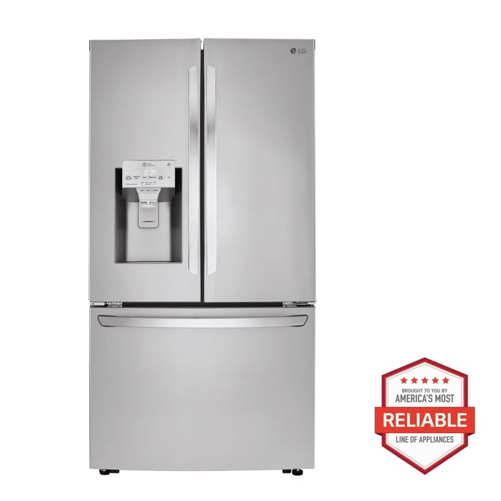 LG Smart French Door Counter-Depth Refrigerator, Stainless Steel, 24 cu. ft. — FIN-0017861 | Fridge.com
