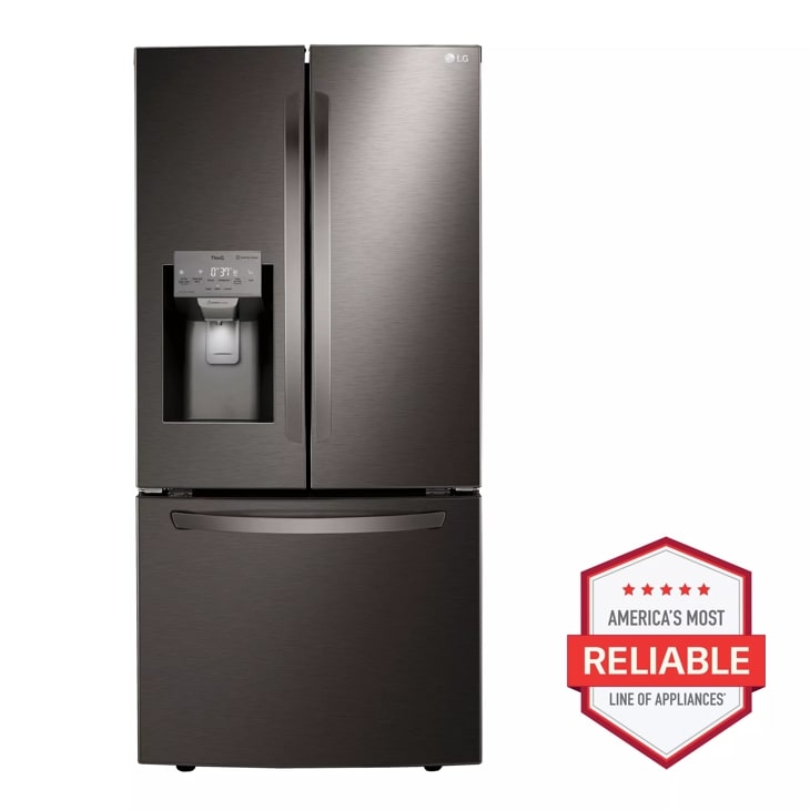 LG Smart Wi-Fi Enabled French Door Refrigerator, Black Stainless Steel, 25 cu. ft. — FIN-0018074 | Fridge.com