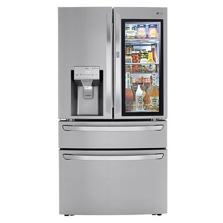 23 cu. ft. Smart Wi-Fi Enabled InstaView™ Door-In-Door® Counter-Depth Refrigerator With Craft Ice™ Maker - View 2 | Fridge.com