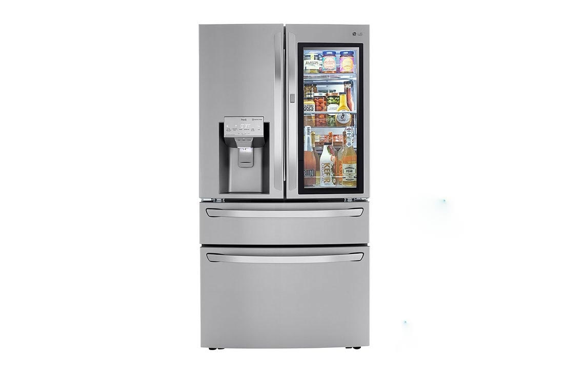 23 cu. ft. Smart Wi-Fi Enabled InstaView™ Door-In-Door® Counter-Depth Refrigerator With Craft Ice™ Maker - View 3 | Fridge.com