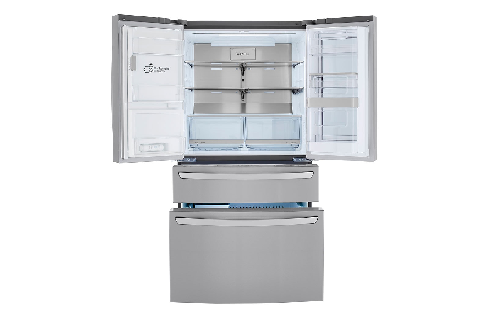 LG 30 cu. ft. Smart InstaView Door-In-Door Refrigerator With Craft Ice - View 6 | Fridge.com