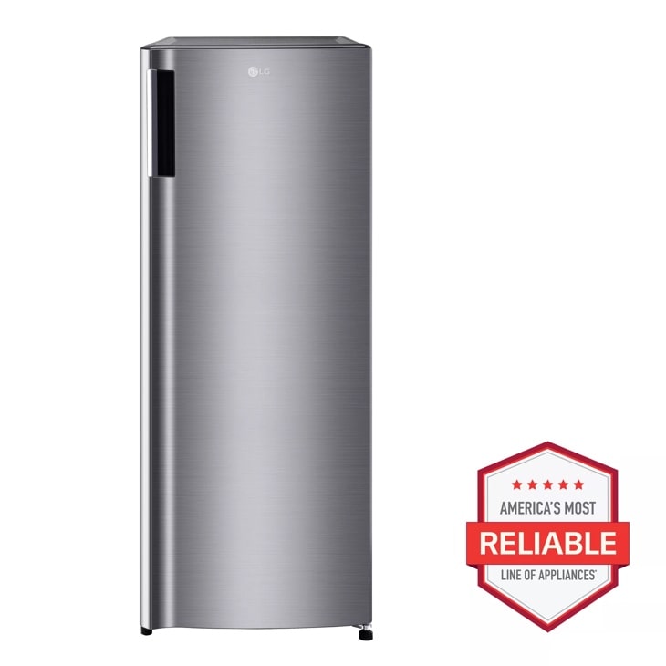 LG Single Door Refrigerator, Platinum Silver, 7 cu. ft. — FIN-0018082 | Fridge.com