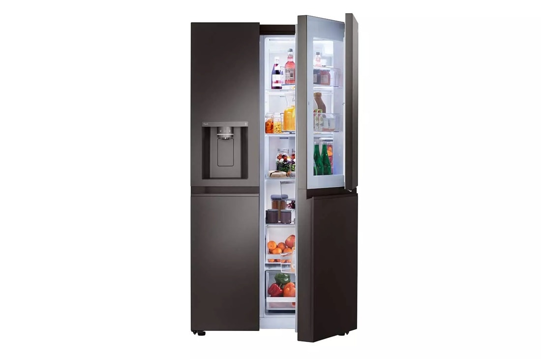 LG Side-By-Side Door-in-Door Refrigerator with Craft Ice, Black Stainless Steel, 27 cu. ft. — FIN-0018084 | Fridge.com