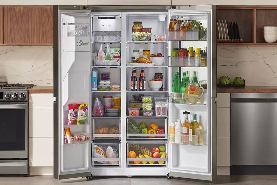 LG Lrsos2706d InstaView Refrigerator - View 6 | Fridge.com