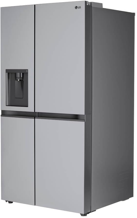 LG LRSWS2806S 27.6 cu. ft. Stainless Steel Side-By-Side Smart Refrigerator - View 2 | Fridge.com