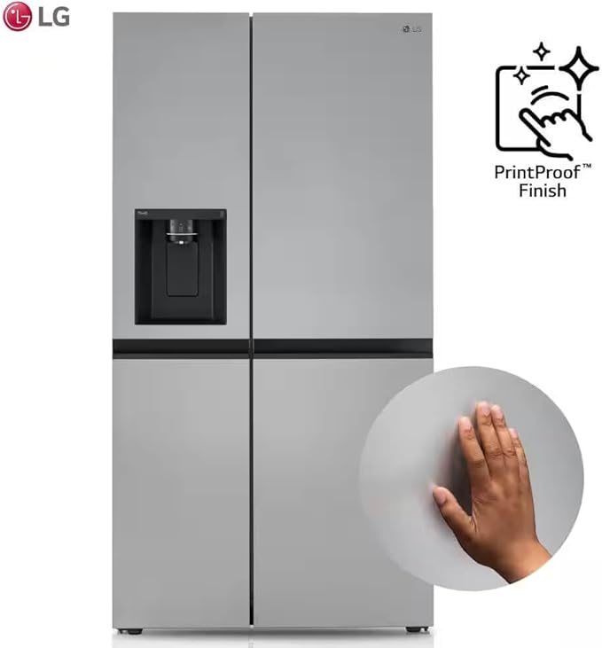 27 cu. ft. Side-By-Side Refrigerator With Smooth Touch Ice Dispenser - View 4 | Fridge.com