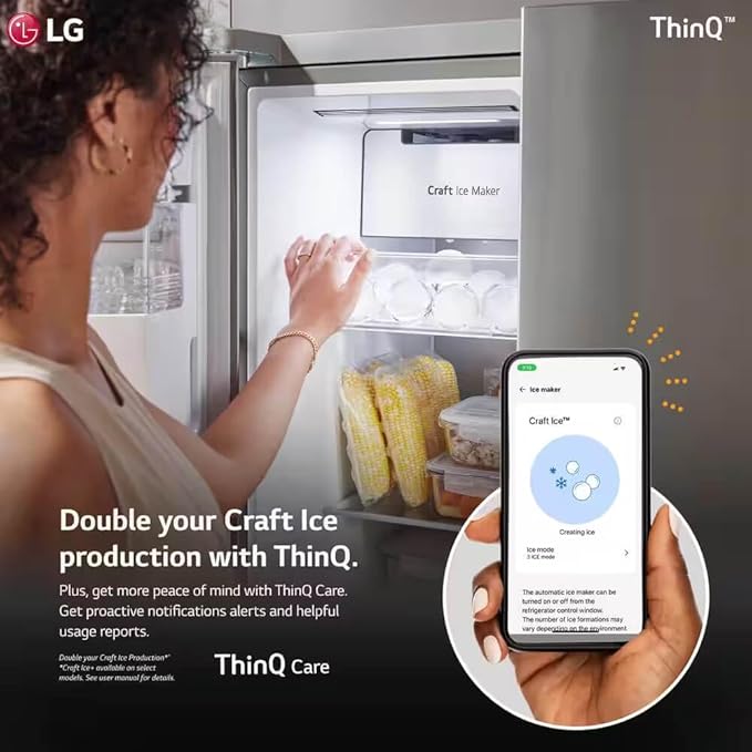 27 cu. ft. Side-By-Side Refrigerator With Smooth Touch Ice Dispenser - View 5 | Fridge.com