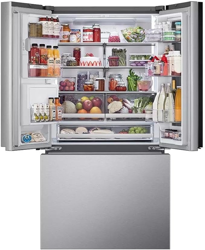 LG Lrykc2606s, 26 Cu. Ft. Smart Mirror InstaView® Counter-Depth Max™ French Door Refrigerator With Four Types Of Ice - View 4 | Fridge.com