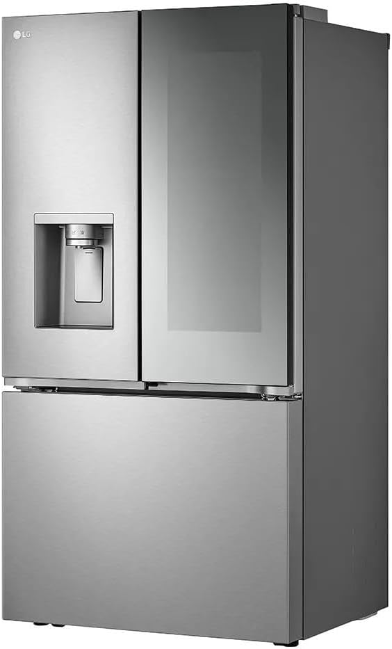 LG Lrykc2606s, 26 Cu. Ft. Smart Mirror InstaView® Counter-Depth Max™ French Door Refrigerator With Four Types Of Ice - View 6 | Fridge.com