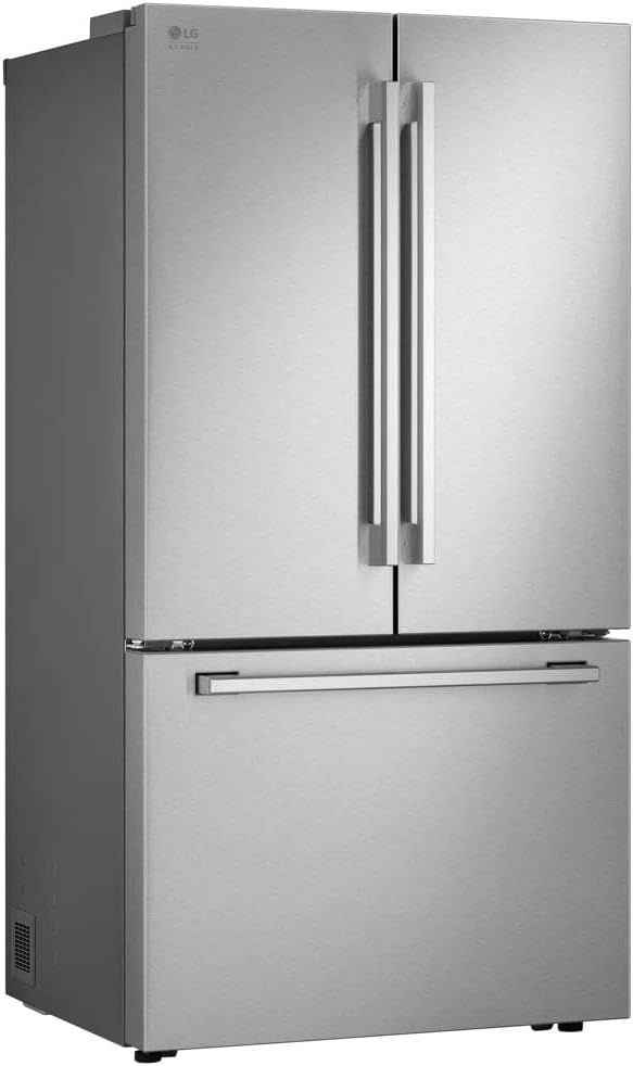 LG LRYXC2606S 25.5 cu. ft. Stainless Steel French Door Counter Depth Smart Refrigerator - View 2 | Fridge.com