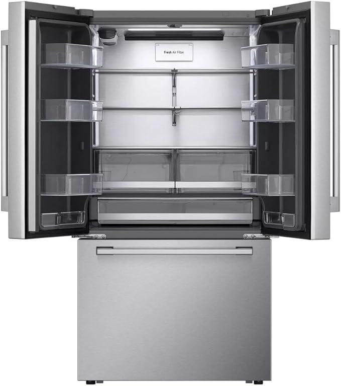 LG LRYXC2606S 25.5 cu. ft. Stainless Steel French Door Counter Depth Smart Refrigerator - View 4 | Fridge.com