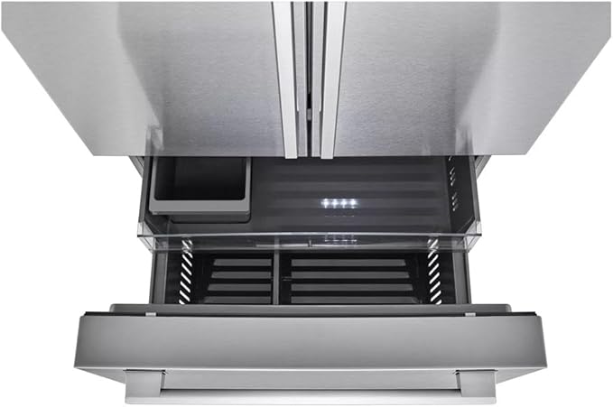 LG LRYXC2606S 25.5 cu. ft. Stainless Steel French Door Counter Depth Smart Refrigerator - View 5 | Fridge.com