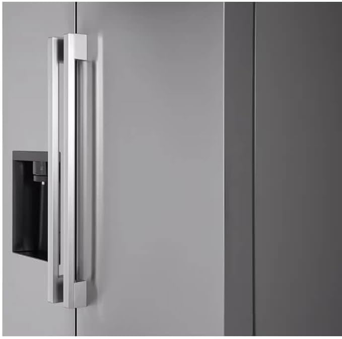 LG 27 cu. ft. Side-By-Side Standard Depth Slim In Door Ice And Water Dispenser In Printproof Stainless Steel Wi-Fi Enabled LS27T3230S - View 2 | Fridge.com