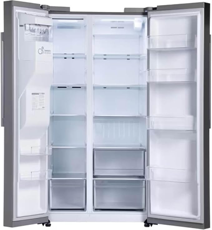 LG 27 cu. ft. Side-By-Side Standard Depth Slim In Door Ice And Water Dispenser In Printproof Stainless Steel Wi-Fi Enabled LS27T3230S - View 5 | Fridge.com