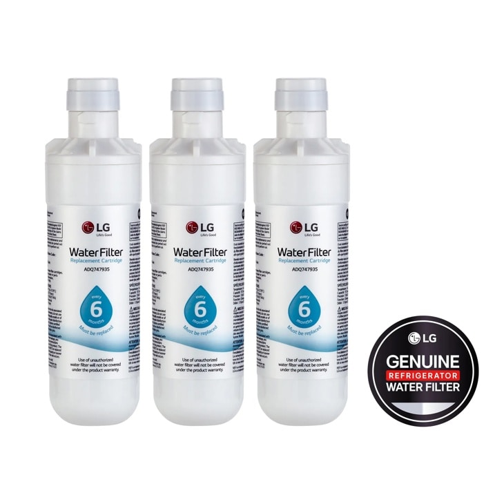 LG LT1000P3 - 6 Month/200 Gallon Capacity Replacement Refrigerator Water Filter 3-Pack | Fridge.com