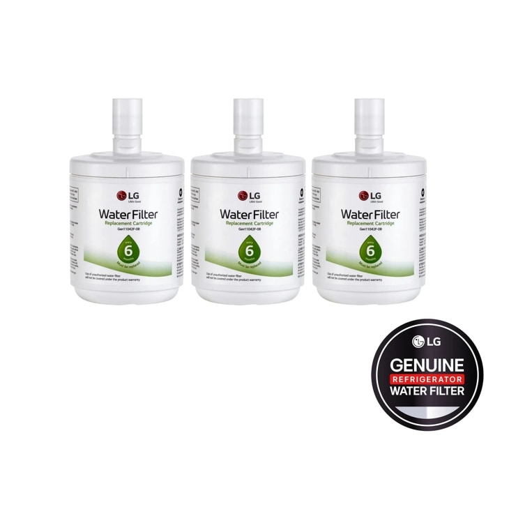 LG LT500P3 - 6 Month/500 Gallon Capacity Replacement Refrigerator Water Filter 3-Pack | Fridge.com
