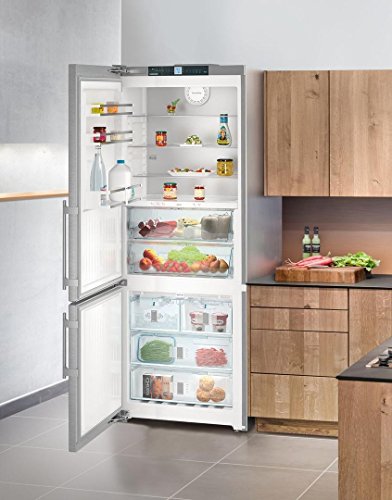 CBS1661 30" Energy Star Rated Freestanding Left Hinge Bottom Freezer Refrigerator With 14.9 cu. ft. Total Capacity Biofresh And 3 Glass Refrigerator Shelves In Stainless Steel - View 2 | Fridge.com