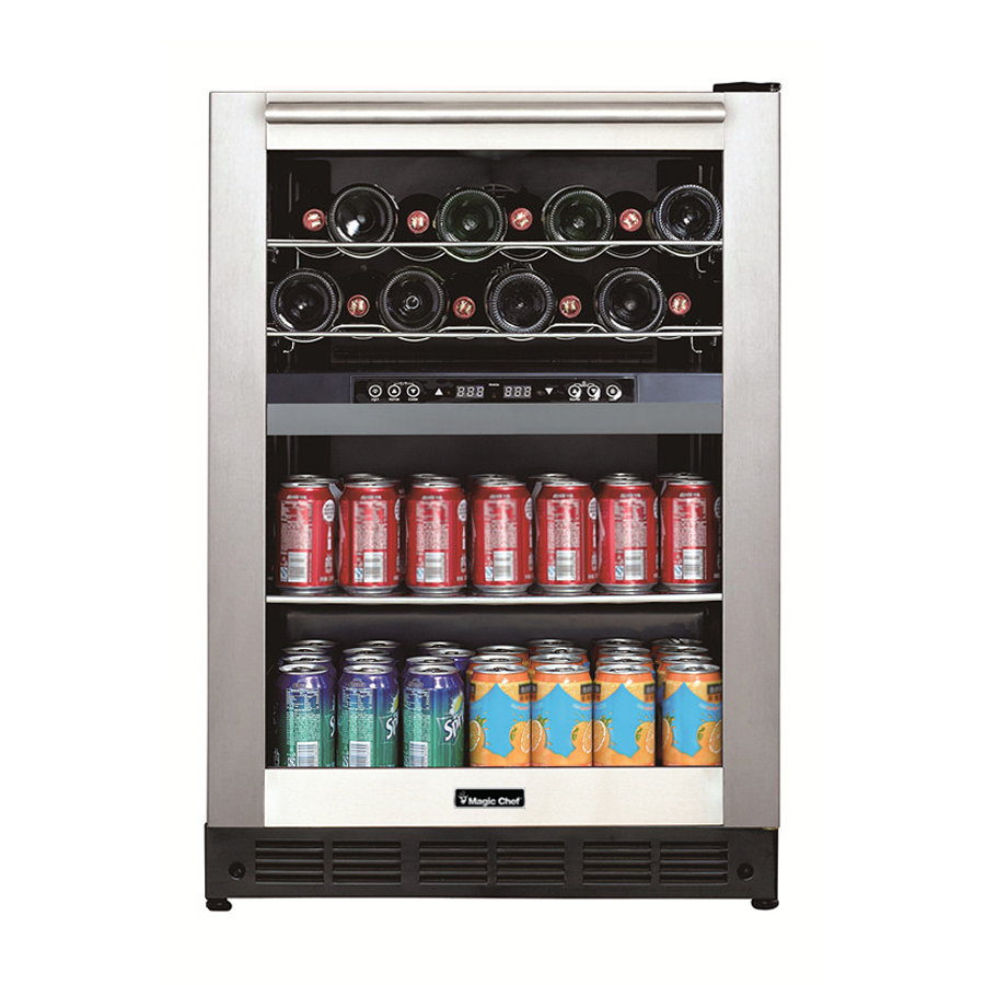 Magic Chef Dual Zone 23.4'' 44 Bottle With Reversible Door - View 2 | Fridge.com