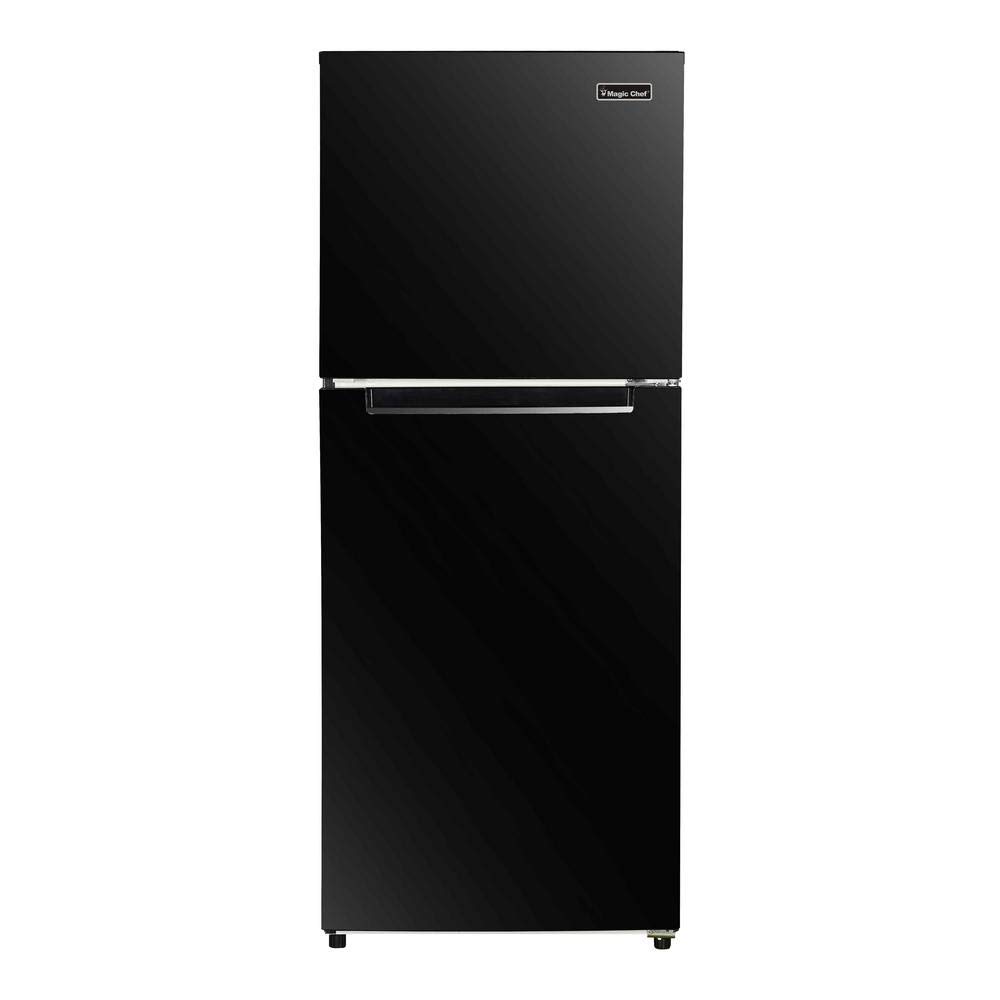 Magic Chef 10.1-cu. ft. Refrigerator with Top Freezer in Platinum Steel | Fridge.com